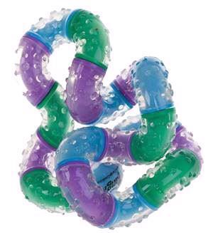 Tangle Therapy lilla/blå/grøn/gul, Tangle hjælper mod rastløshed og stimulerer sanserne